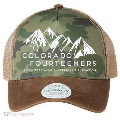 2 Side Colorado Fourteeners Rocky Mountain State Hiker Trail Legacy Tie Dye Trucker Hat