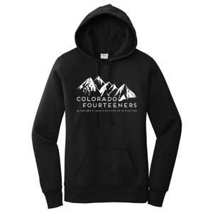 2 Side Colorado Fourteeners Rocky Mountain State Hiker Trail Women's Pullover Hoodie