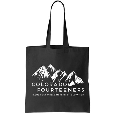 2 Side Colorado Fourteeners Rocky Mountain State Hiker Trail Bag