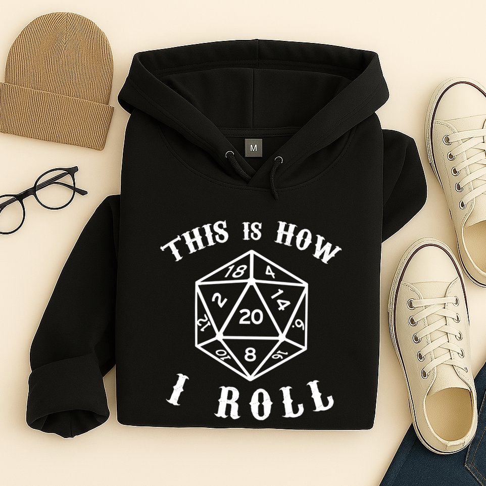 20 Sided Dice D&D Hoodie