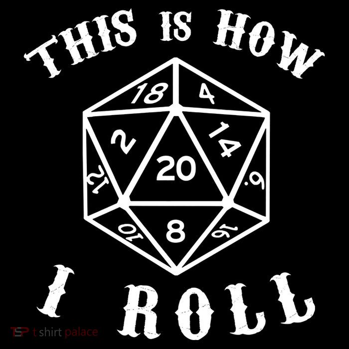 20 Sided Dice D&D Drawstring Bag
