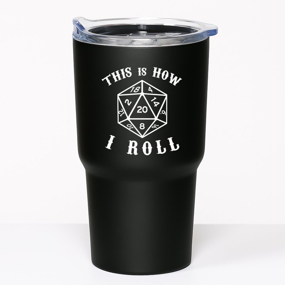 20 Sided Dice D&D Tumbler