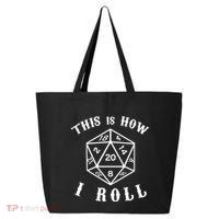 20 Sided Dice D&D 25L Jumbo Tote