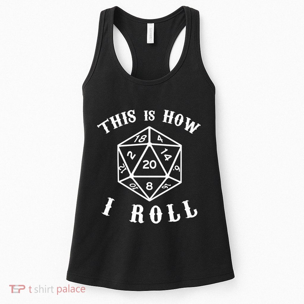 20 Sided Dice D&D Womens Tank Top