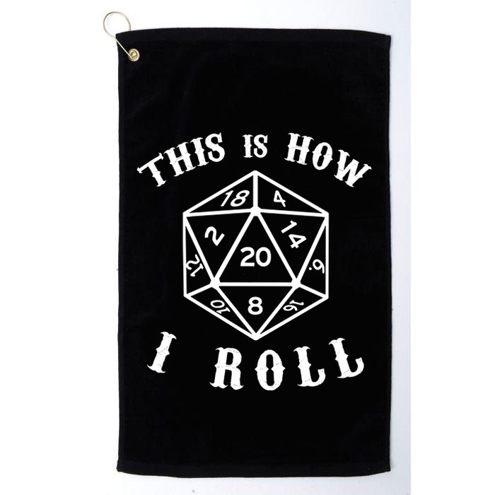 20 Sided Dice D&D Golf Towel