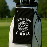 20 Sided Dice D&D Golf Towel