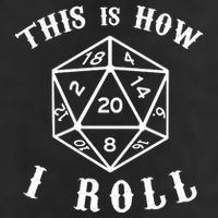 20 Sided Dice D&D Golf Towel