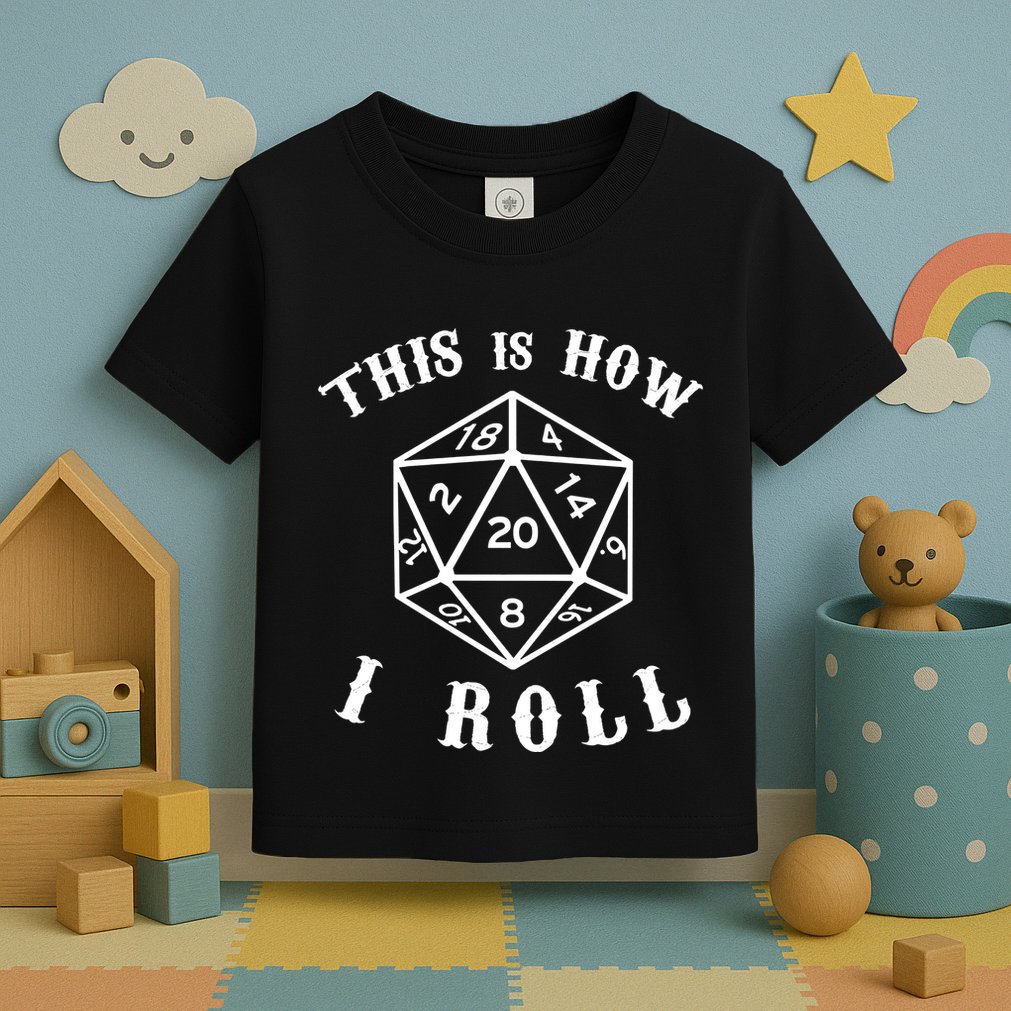 20 Sided Dice D&D Toddler T-Shirt