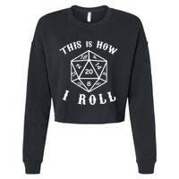 20 Sided Dice D&D Cropped Pullover Crew