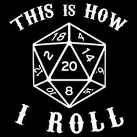 20 Sided Dice D&D Cropped Pullover Crew