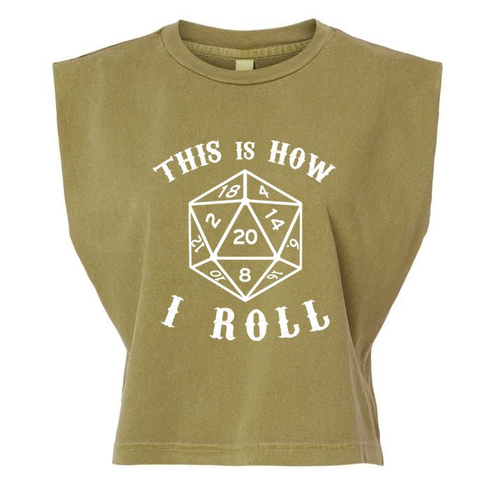 20 Sided Dice D&D Garment-Dyed Women's Muscle Tee