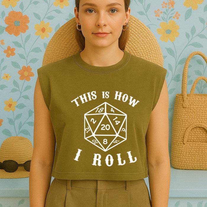 20 Sided Dice D&D Garment-Dyed Women's Muscle Tee