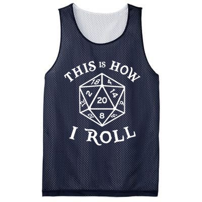 20 Sided Dice T Shirt Dungeons And Dragons Shirt This Is How I Roll Mesh Reversible Basketball Jersey Tank