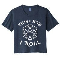 20 Sided Dice T Shirt Dungeons And Dragons Shirt This Is How I Roll Women's Crop Top Tee