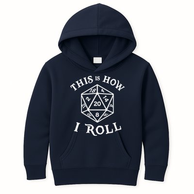 20 Sided Dice T Shirt Dungeons And Dragons Shirt This Is How I Roll Kids Hoodie