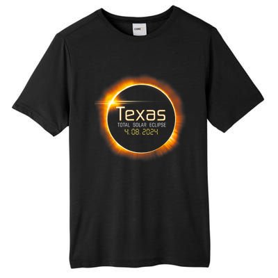 2024 Solar Eclipse Texas Usa Totality Gift Tall Fusion ChromaSoft Performance T-Shirt