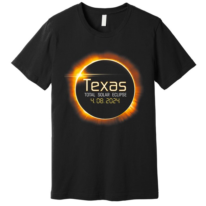 2024 Solar Eclipse Texas Usa Totality Gift Premium T-Shirt