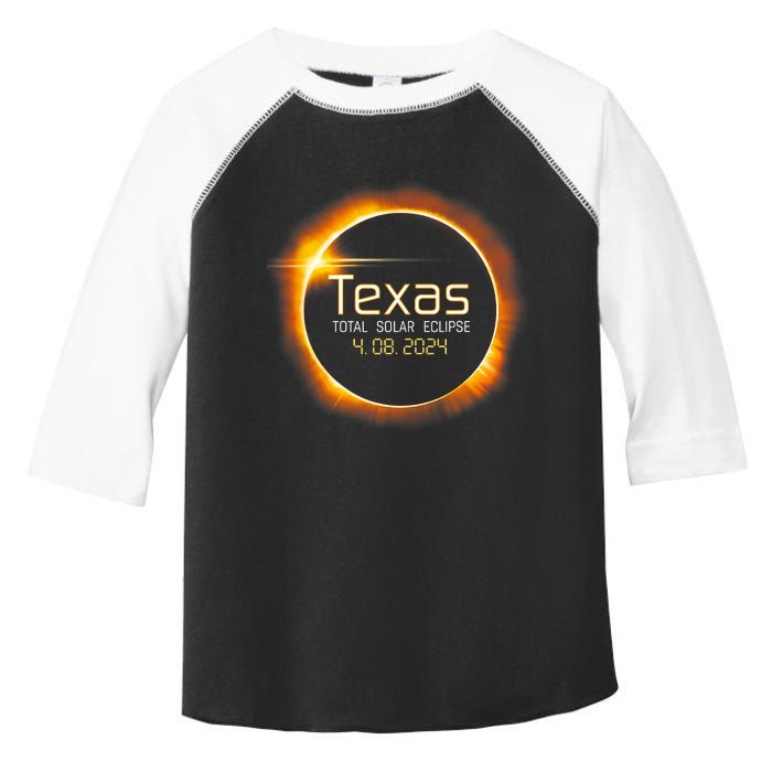 2024 Solar Eclipse Texas Usa Totality Gift Toddler Fine Jersey T-Shirt