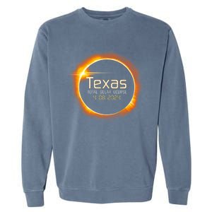 2024 Solar Eclipse Texas Usa Totality Gift Garment-Dyed Sweatshirt