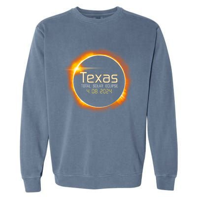 2024 Solar Eclipse Texas Usa Totality Gift Garment-Dyed Sweatshirt