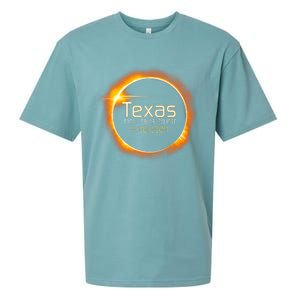 2024 Solar Eclipse Texas Usa Totality Gift Sueded Cloud Jersey T-Shirt