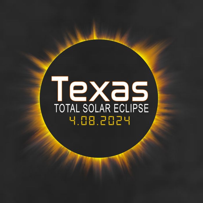 2024 Solar Eclipse Texas Usa Garment-Dyed Heavyweight T-Shirt