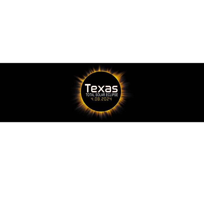 2024 Solar Eclipse Texas Usa Bumper Sticker