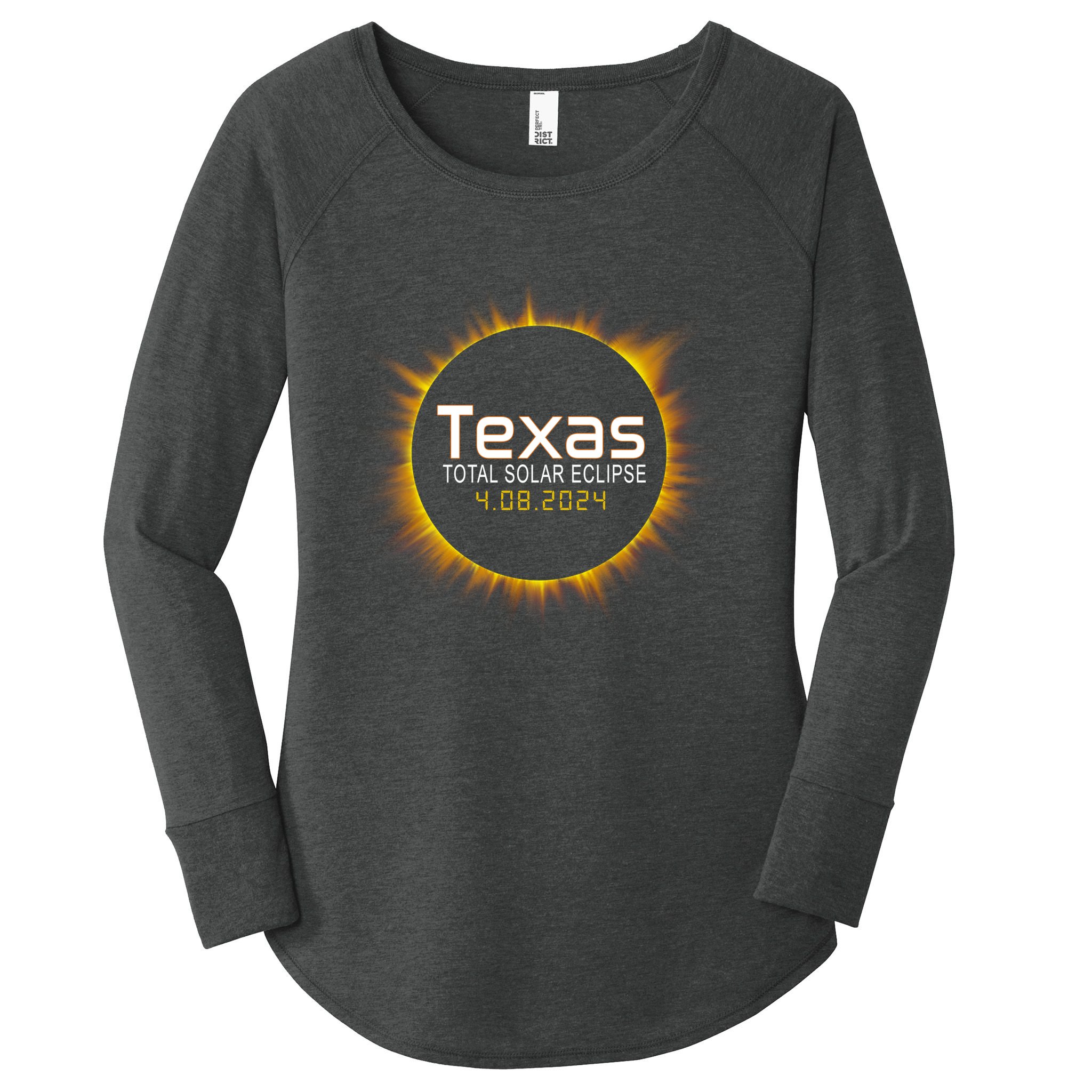 2024 Solar Eclipse Texas Usa Women's Perfect Tri Tunic Long Sleeve Shirt