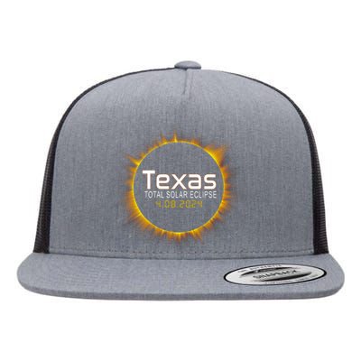 2024 Solar Eclipse Texas Usa Flat Bill Trucker Hat