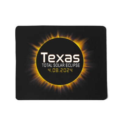 2024 Solar Eclipse Texas Usa Mousepad