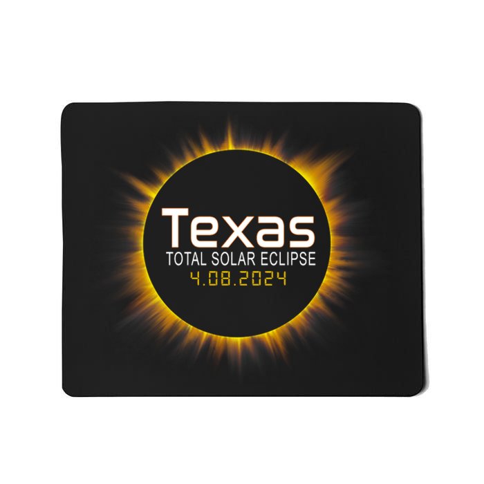 2024 Solar Eclipse Texas Usa Mousepad