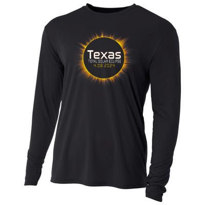 2024 Solar Eclipse Texas Usa Cooling Performance Long Sleeve Crew