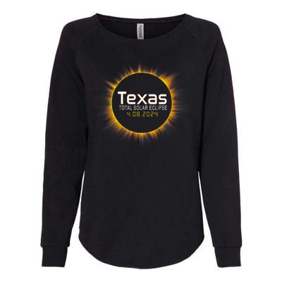 2024 Solar Eclipse Texas Usa Womens California Wash Sweatshirt