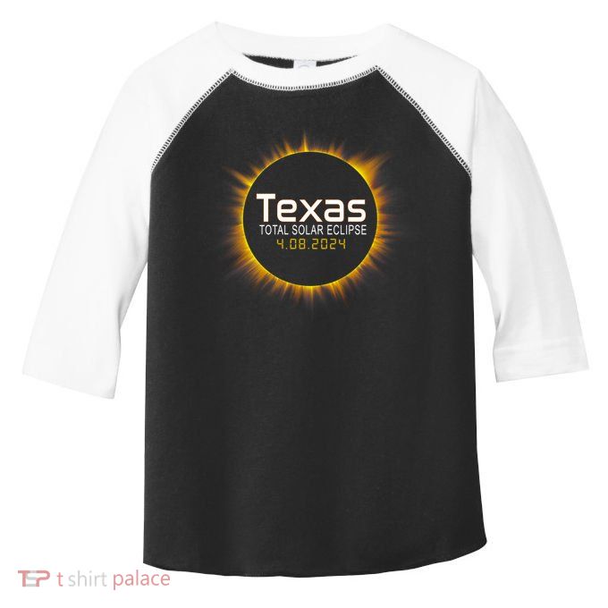 2024 Solar Eclipse Texas Usa Toddler Fine Jersey T-Shirt