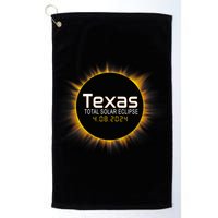 2024 Solar Eclipse Texas Usa Golf Towel