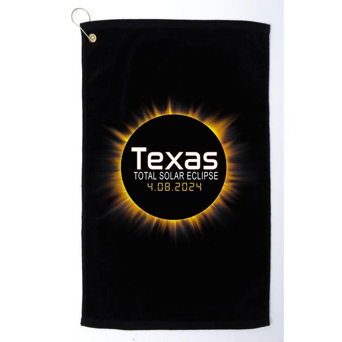 2024 Solar Eclipse Texas Usa Golf Towel