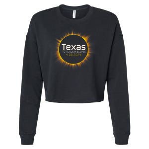 2024 Solar Eclipse Texas Usa Cropped Pullover Crew