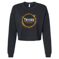 2024 Solar Eclipse Texas Usa Cropped Pullover Crew