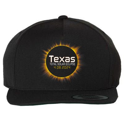 2024 Solar Eclipse Texas Usa Wool Snapback Cap