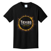 2024 Solar Eclipse Texas Usa Kids T-Shirt
