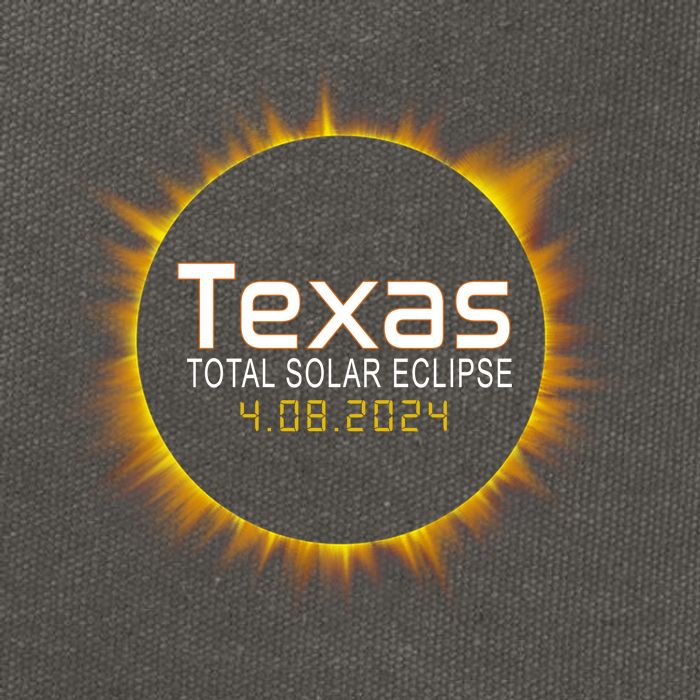 2024 Solar Eclipse Texas Usa Cotton Canvas Backpack