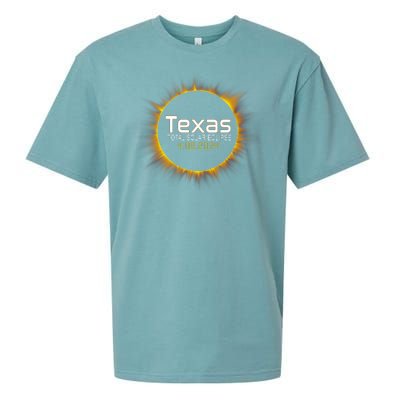 2024 Solar Eclipse Texas Usa Sueded Cloud Jersey T-Shirt