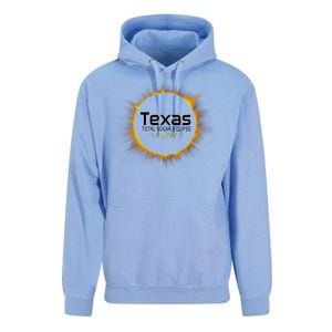 2024 Solar Eclipse Texas Usa Unisex Surf Hoodie