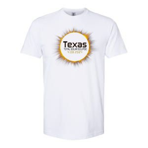 2024 Solar Eclipse Texas Usa Softstyle CVC T-Shirt