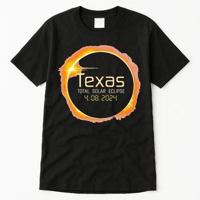 2024 Solar Eclipse Texas USA Totality Tall T-Shirt