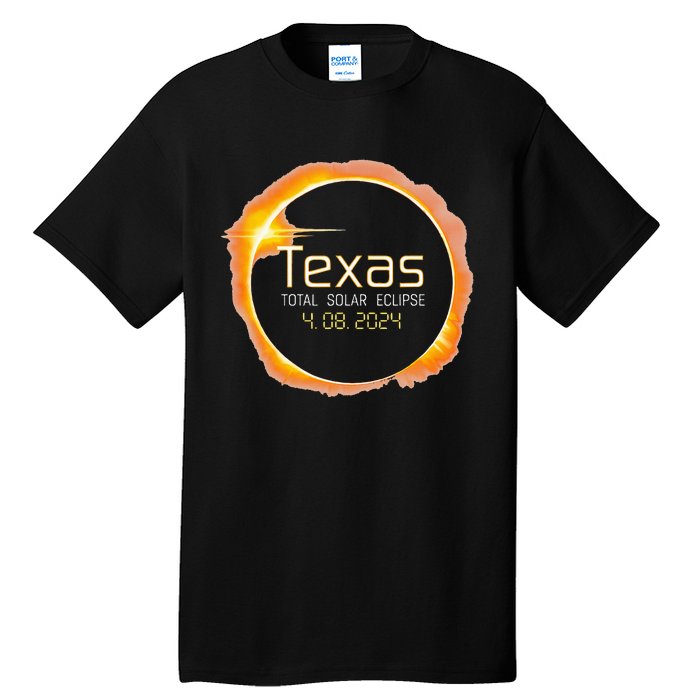 2024 Solar Eclipse Texas USA Totality Tall T-Shirt