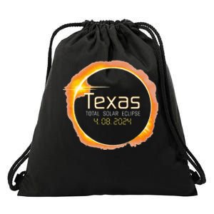 2024 Solar Eclipse Texas USA Totality Drawstring Bag