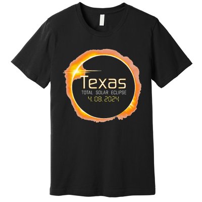 2024 Solar Eclipse Texas USA Totality Premium T-Shirt