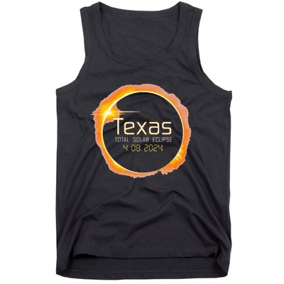 2024 Solar Eclipse Texas USA Totality Tank Top