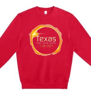 2024 Solar Eclipse Texas USA Totality Premium Crewneck Sweatshirt